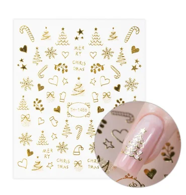 Samoljepljive naljepnice Gold Christmas