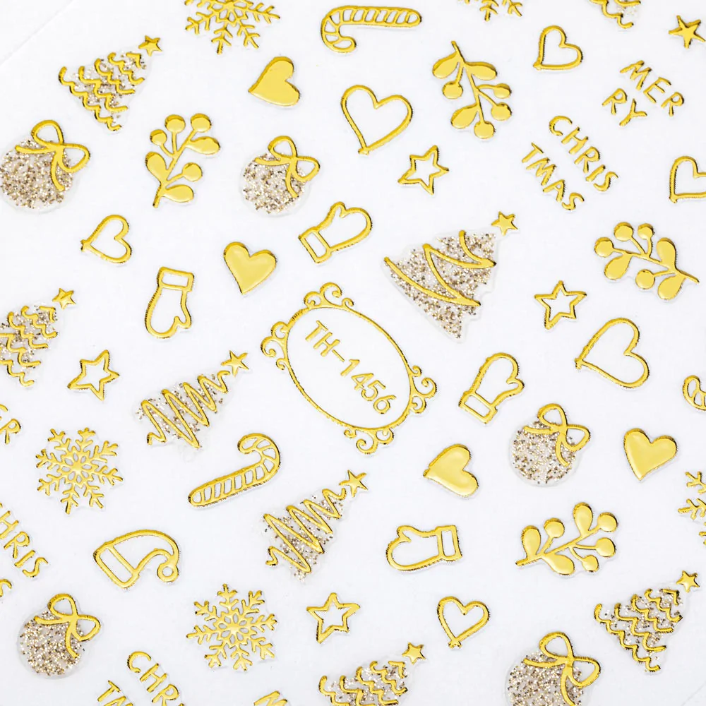 Samoljepljive naljepnice Gold Christmas - Slika 4