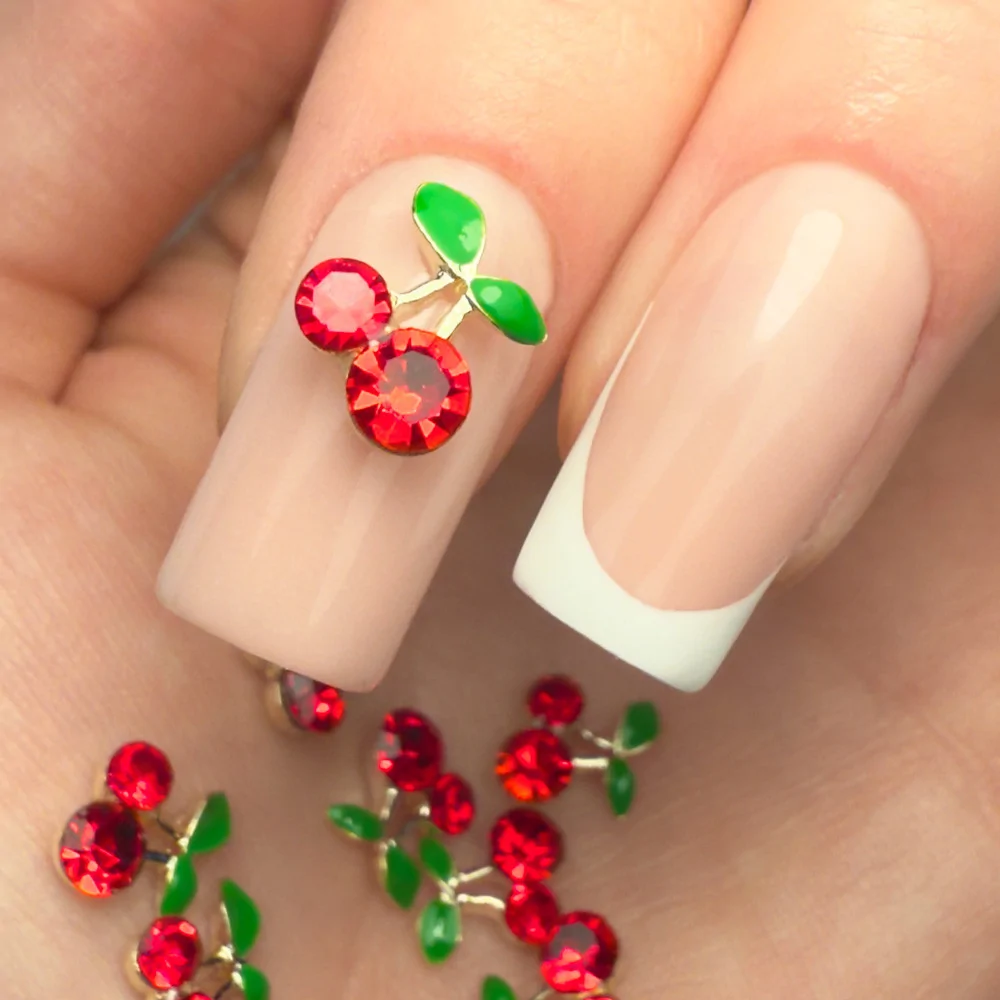 Set ukrasa za nokte Cherry - 30 kom - Slika 2