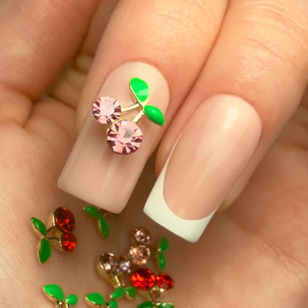 Set ukrasa za nokte Cherries - 36 kom - Slika 2