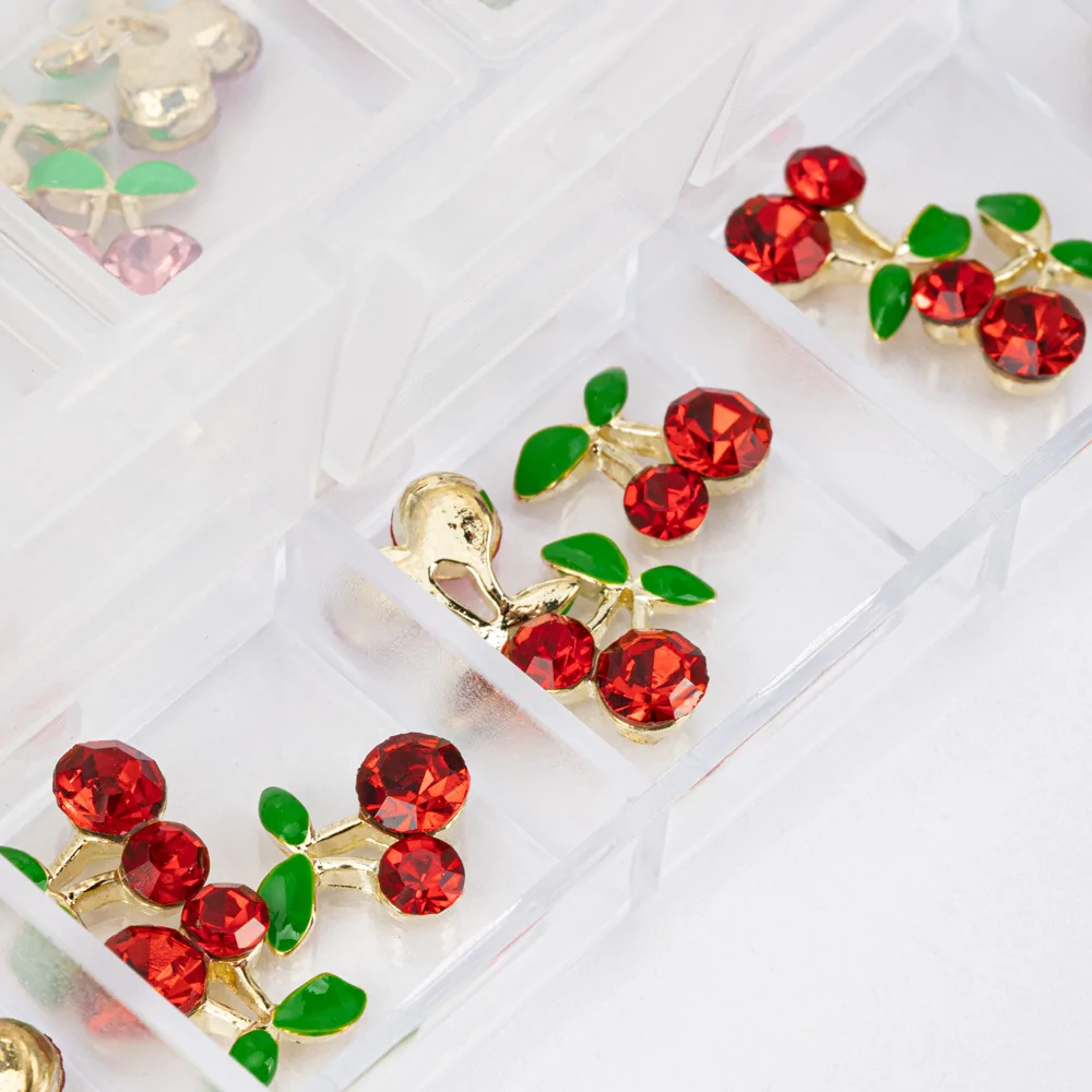 Set ukrasa za nokte Cherries - 36 kom - Slika 3