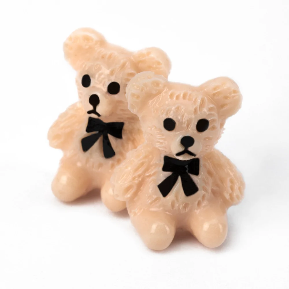 Ukrasi za nokte 3D medvjedići brown - 20 kom - Slika 3