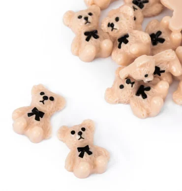 Ukrasi za nokte 3D medvjedići brown - 20 kom