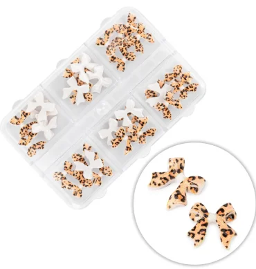 3D mašnice leopard uzorak, 45 kom