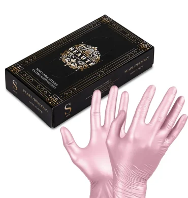 Nitrilne rukavice S – PEARL PINK 50/1