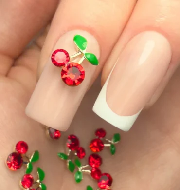 Set ukrasa za nokte Cherry - 30 kom – prikaz 2