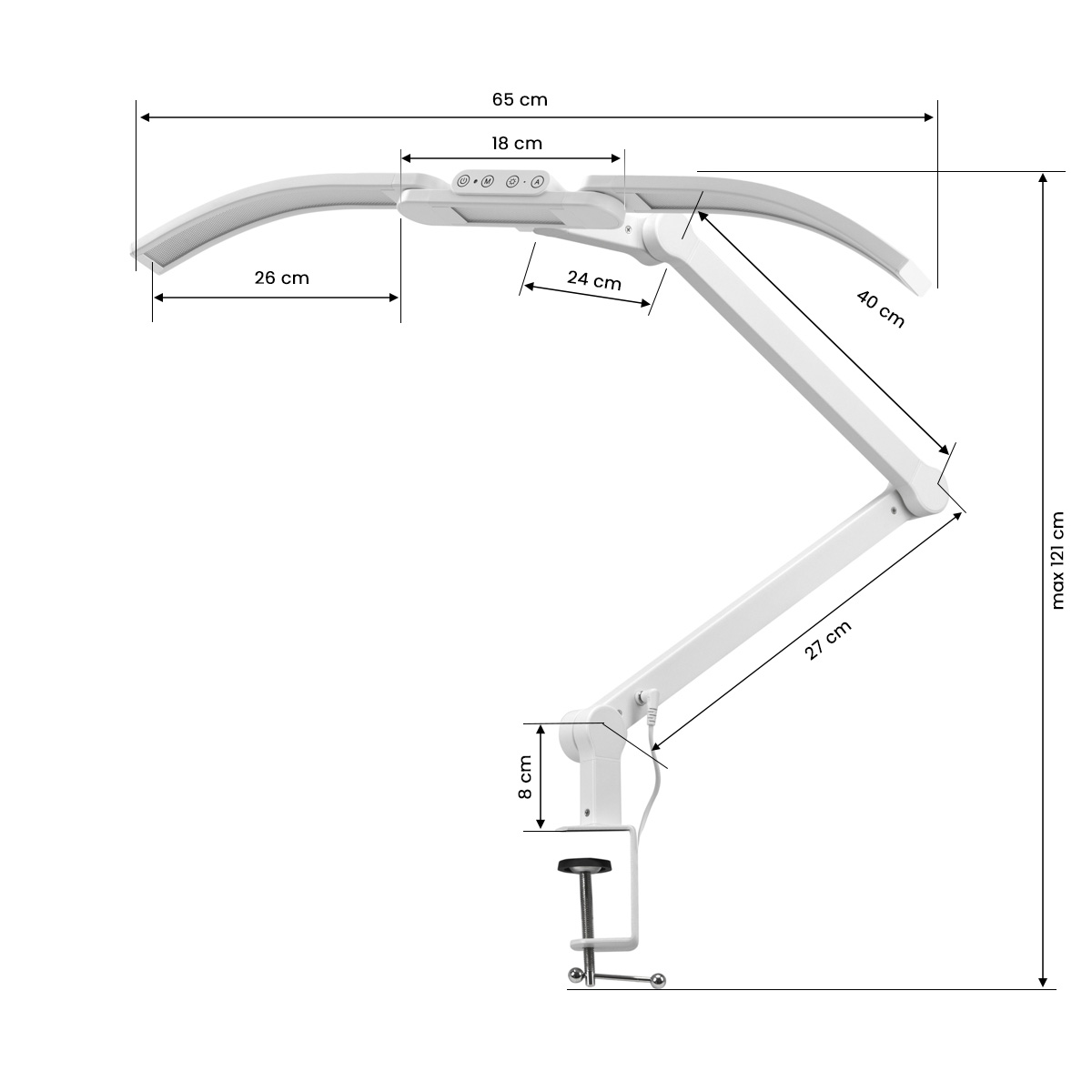 Stolna lampa L05 - white - Slika 9