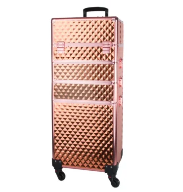 Kozmetički kofer XXXL 4u1 Rose gold