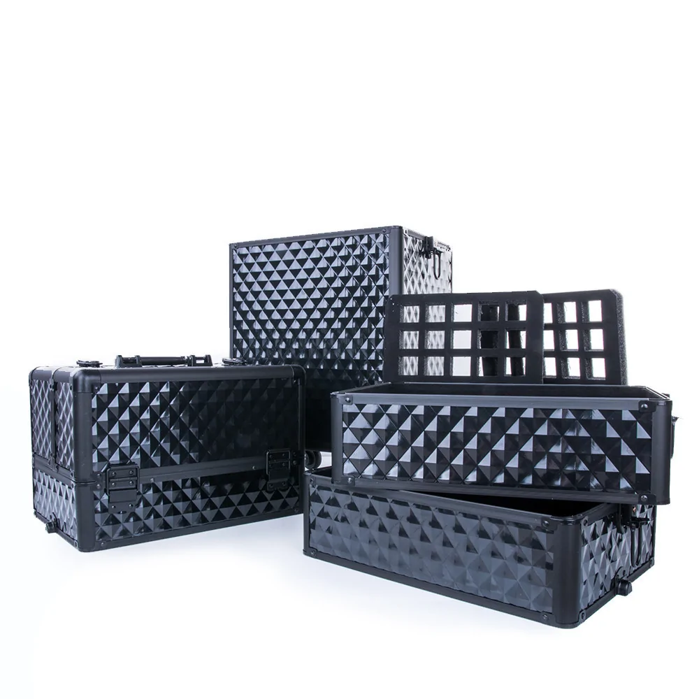 Kozmetički kofer XXXL 4u1 All Black - Slika 4