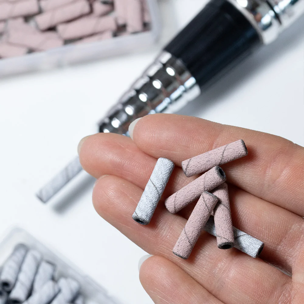 Abrazivne kapice za manikuru i pedikuru, 3mm #240, 50 kom - Slika 5