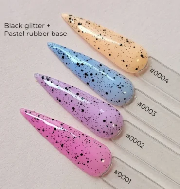 Black Glitter Top Coat - 15 ml – prikaz 2
