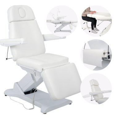 Električna kozmetička stolica Selia PRO 4, bijeli