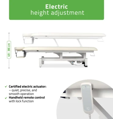 Fortis 1 električni kozmetički stol K707, ivory – prikaz 2
