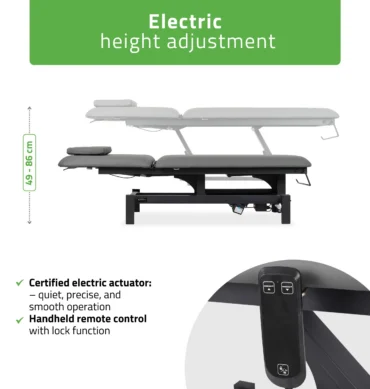 Fortis 2 električni kozmetički krevet K722, gray – prikaz 2