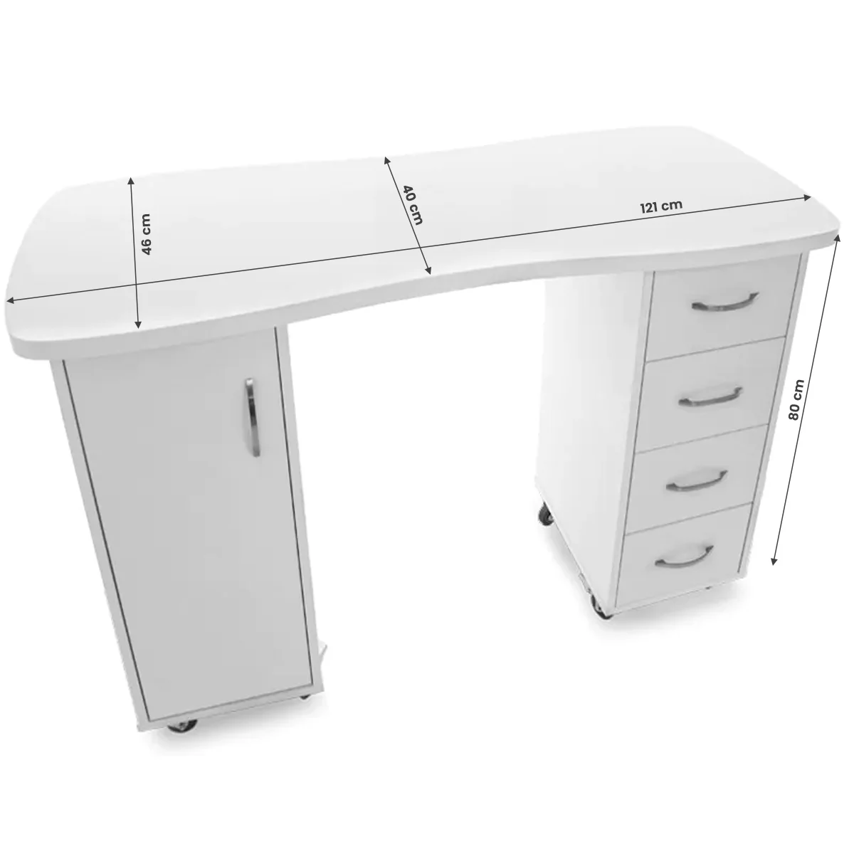 Stol za manikuru All white – prikaz 5