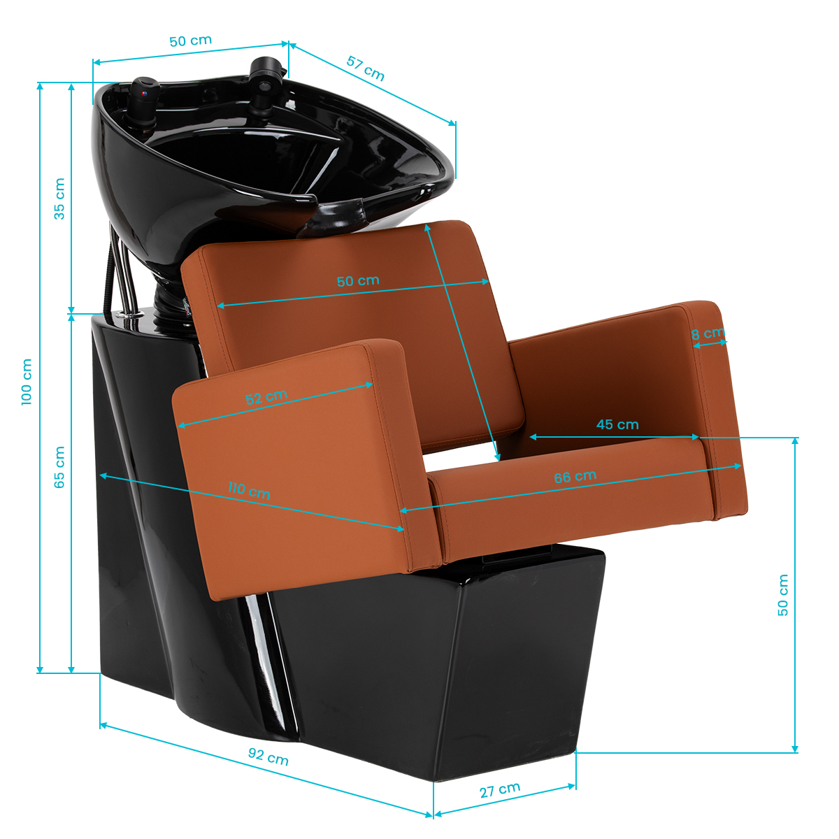 Frizerska stolica za pranje kose Victoria - Slika 14