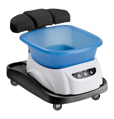 Azzurro kadica za pedikuru s masažom i crnim stalkom