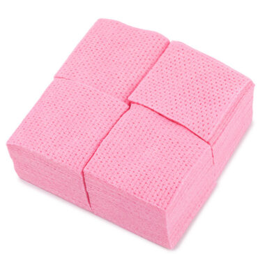 Blazinice bez vlakana 5x5 cm, roze - 250 komada