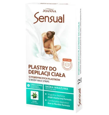 Trake za depilaciju tijela – aloe vera, osjetljiva koža, 12 kom