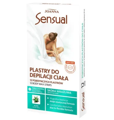 Trake za depilaciju tijela – aloe vera, osjetljiva koža, 12 kom