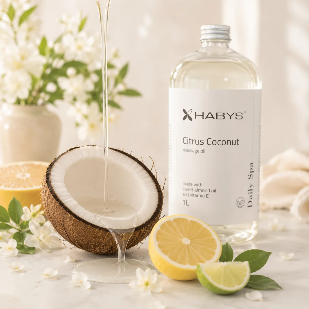 Ulje za masžu Spa Citrus coconut, 1000 ml – prikaz 2