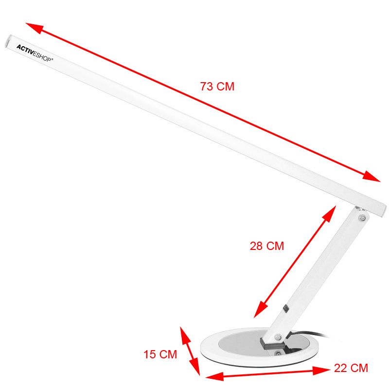 LUNA stolna radna lampa – bijela - Slika 3
