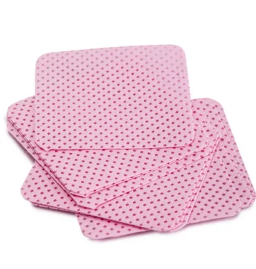 Blazinice bez vlakana 5×5 cm, roze – 540 komada
