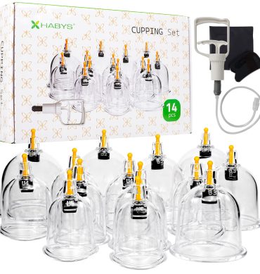 Vakumske čašice za cupping masažu s pumpicom – 14 kom.