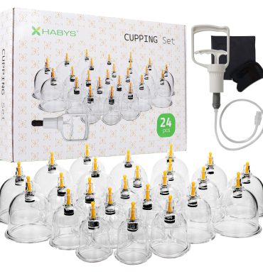 Vakumske čašice za cupping masažu s pumpicom –  24 kom.