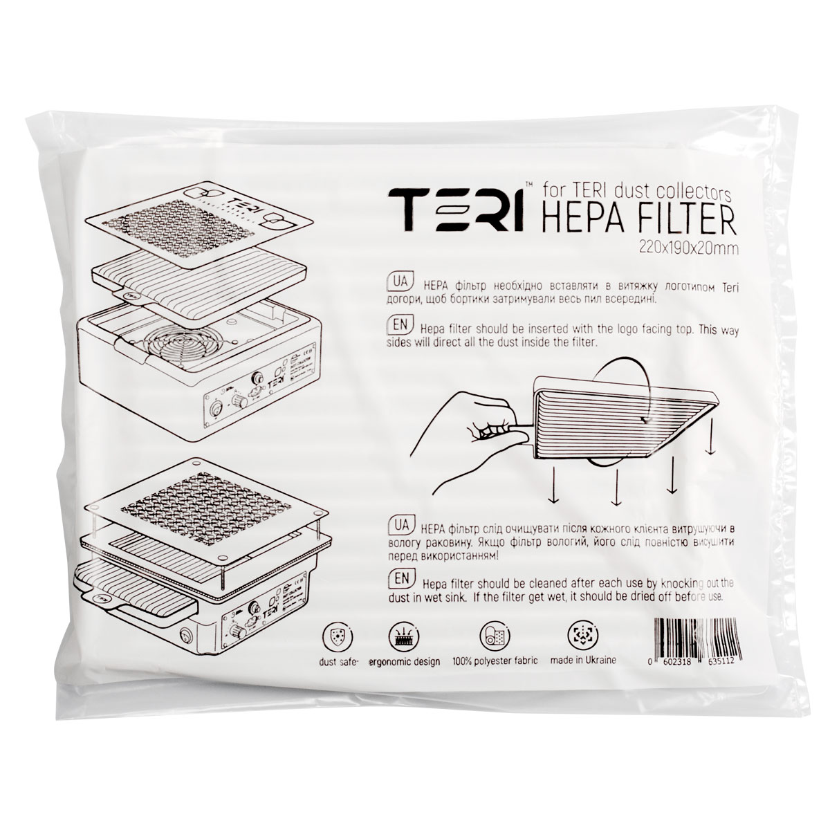 HEPA zamjenski filter za TERI usisavače prašine