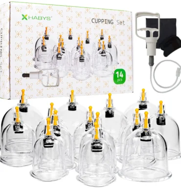 Vakumske čašice za cupping masažu s pumpicom – 14 kom.
