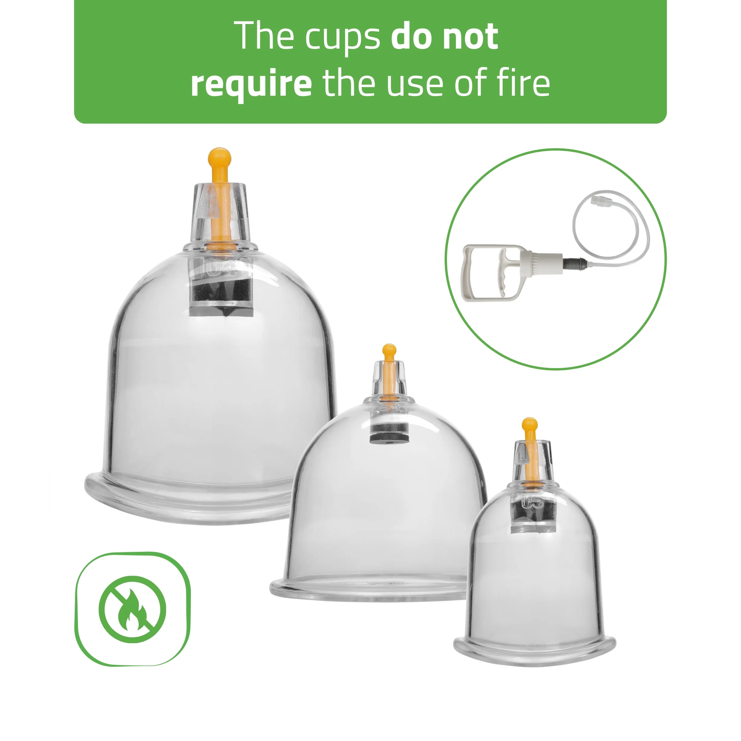 Vakumske čašice za cupping masažu s pumpicom – 14 kom. – prikaz 3