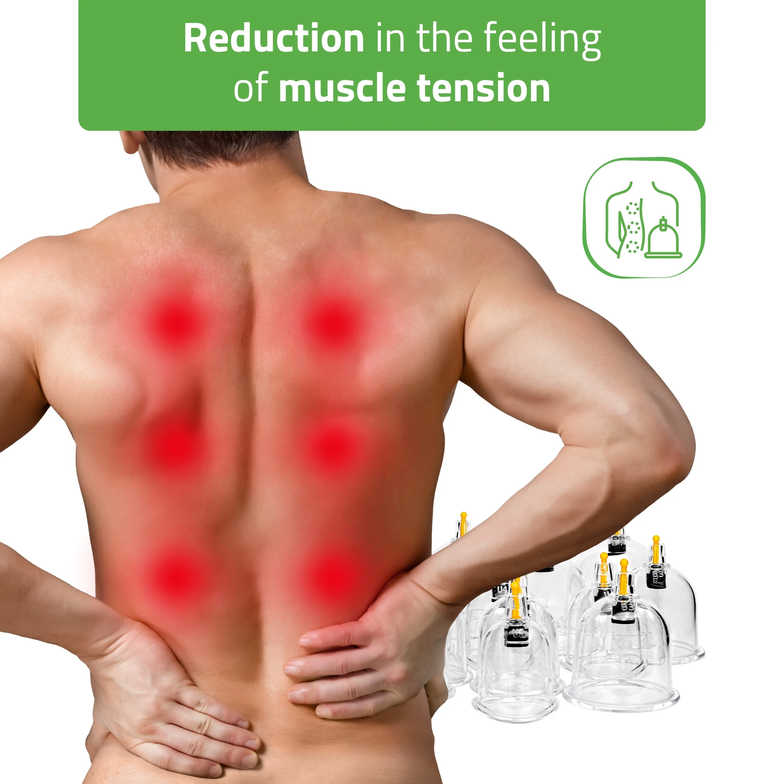 Vakumske čašice za cupping masažu s pumpicom – 14 kom. – prikaz 4