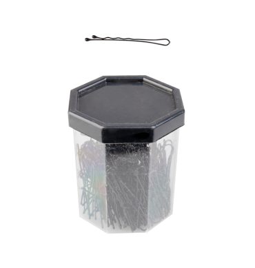 Frizerske ukosnice, 150 kom, 4,9 cm, crne