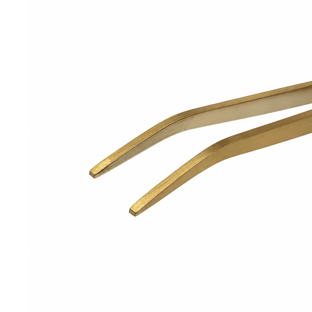 Pinceta za pinčanje, gold curved - Slika 2