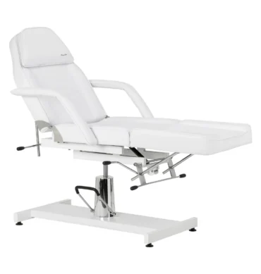 Hidraulična kozmetička stolica Sillon 210 s cradle funkcijom – bijela – prikaz 2