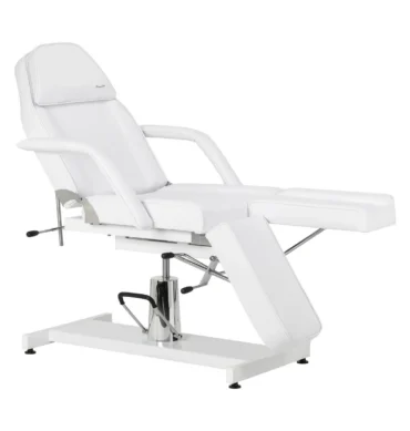 Hidraulična stolica za pedikuru Sillon s nagibom– bijela – prikaz 2