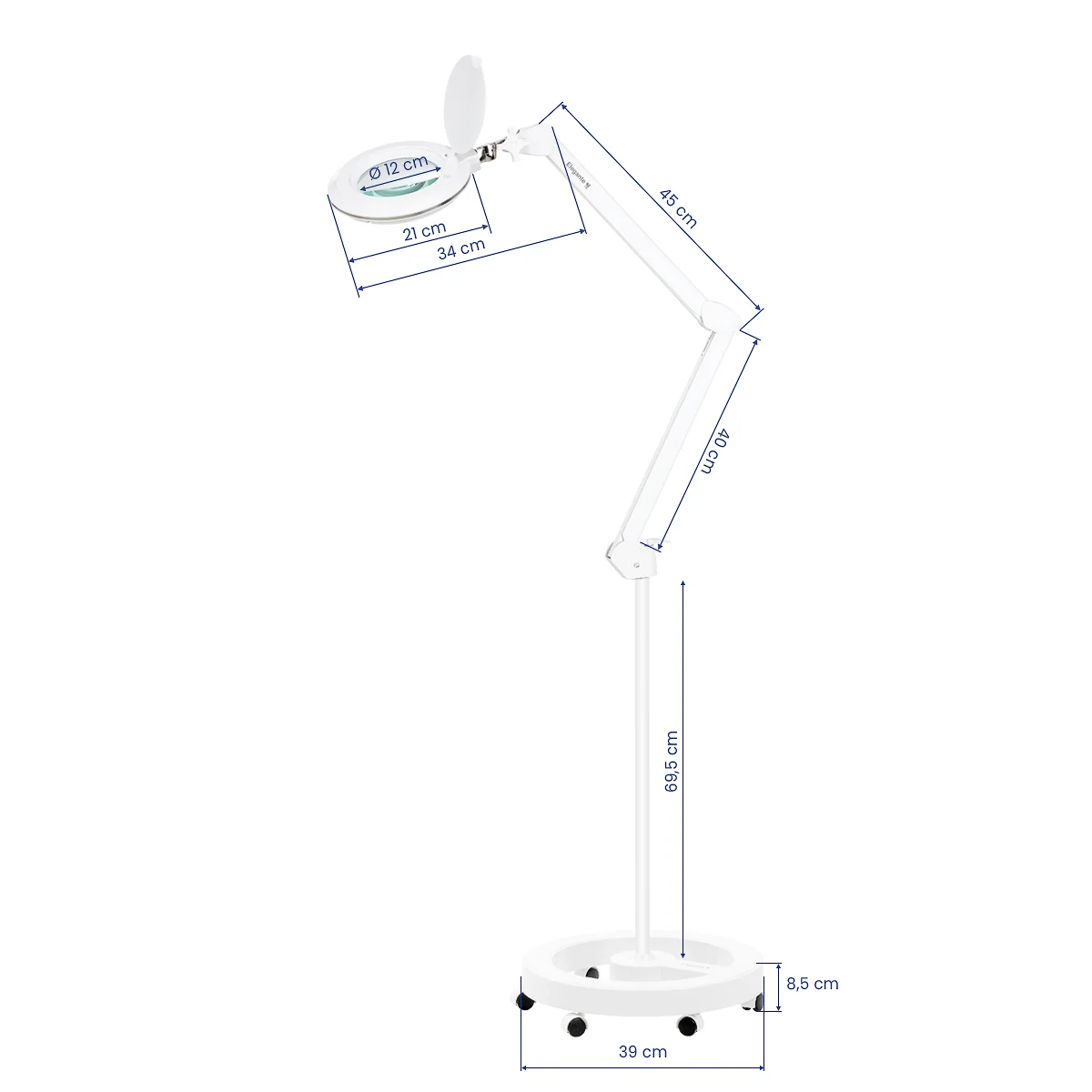 Lupa s povećalom na stalku LED Elegante 6031 – prikaz 10