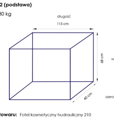 Kozmetička hidraulička stolica Fame Black – prikaz 2