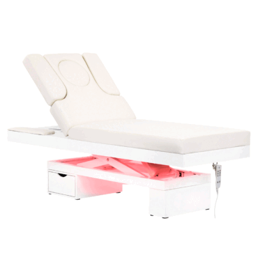 Kozmetički krevet Light White LED s grijanim ležajem