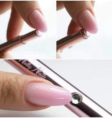 Pro Nail Art kist slim rose gold 11 mm – prikaz 2