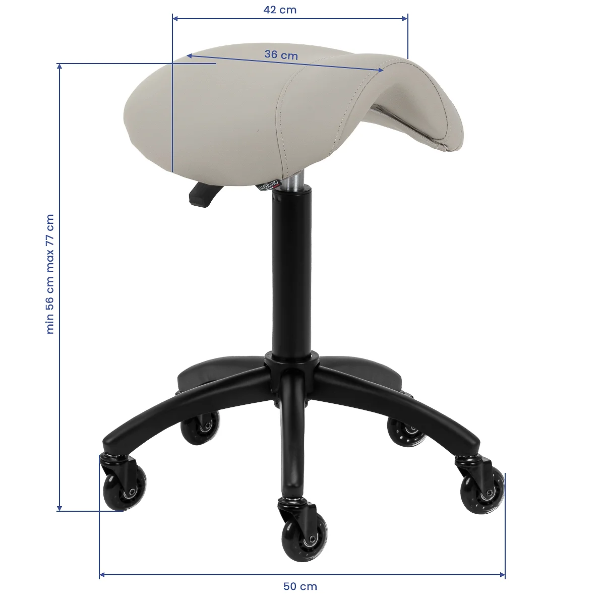 Stolica sedlo GB32, gray – prikaz 9
