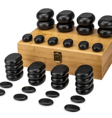 Set kamenja za masažu, 36 kom.